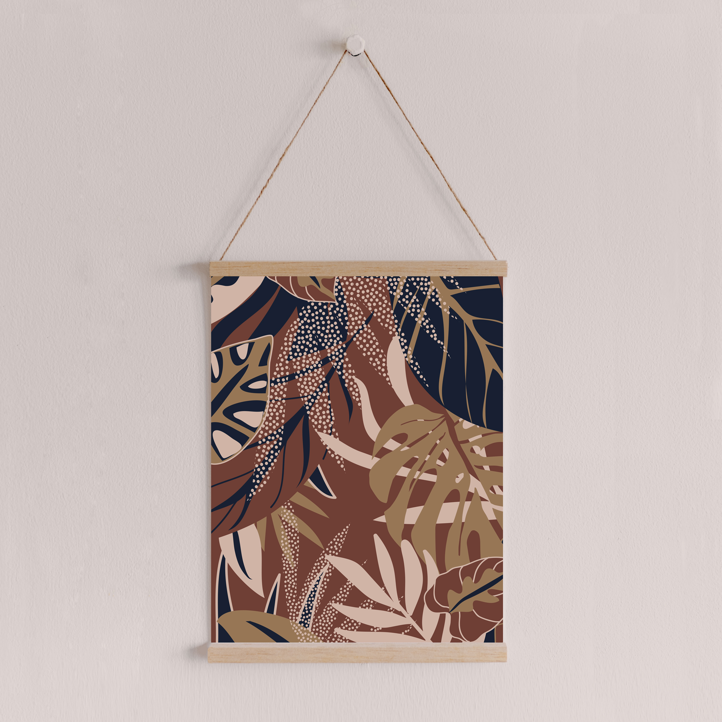 floral poster mockup
